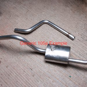 Estate Rear Silencer Section - Stainless Steel
