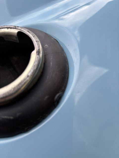 Van fuel filler grommet