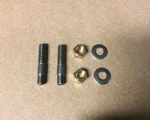 Manifold Stud Brass Nut and Washer - Pair