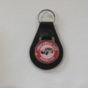 Leather fob key ring