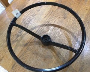 Steering Wheel Black - Oval Centre