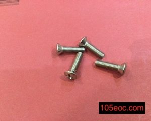 Rear Quarter Window Catch Screw (Phillips, Raised, Countersunk) 4 pack