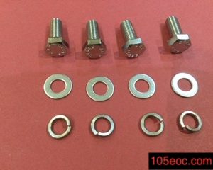 Bonnet Hinges (Bolt, Spring and Flat Washer) - 4 pack