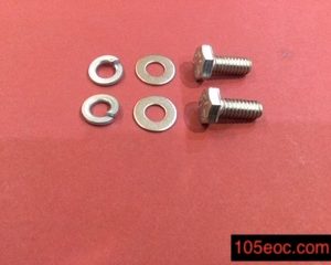 Boot Latch (Bolt, Spring and Flat Washer) - 2 pack