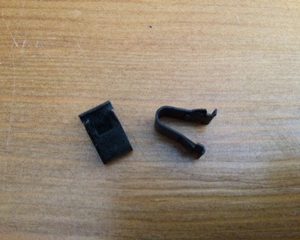 Clips Front Badge Holder to Body - 2 pack