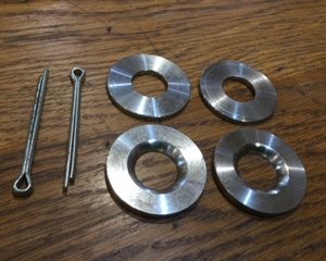Stabiliser Bar to Track Control Arm (Stainless Washers [Pack of 4] and Split Pins [Pack of 2])